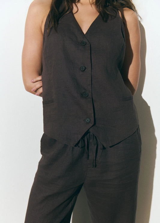 Carlotte Linen Top