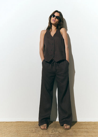 Carlotte Linen Top