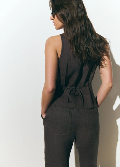 Carlotte Linen Top